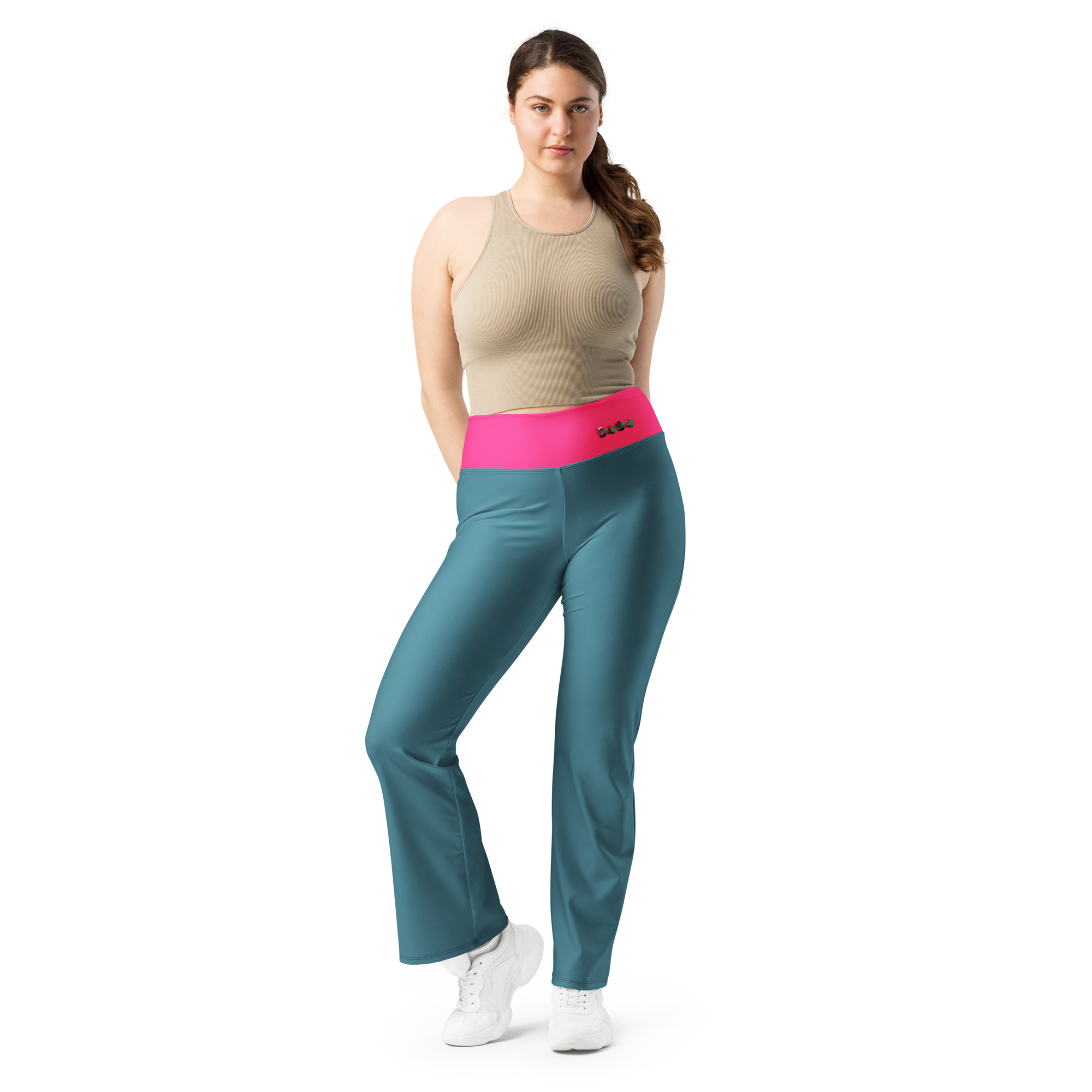 Coral. No 1 - Leggings mit Schlag – Bild 9