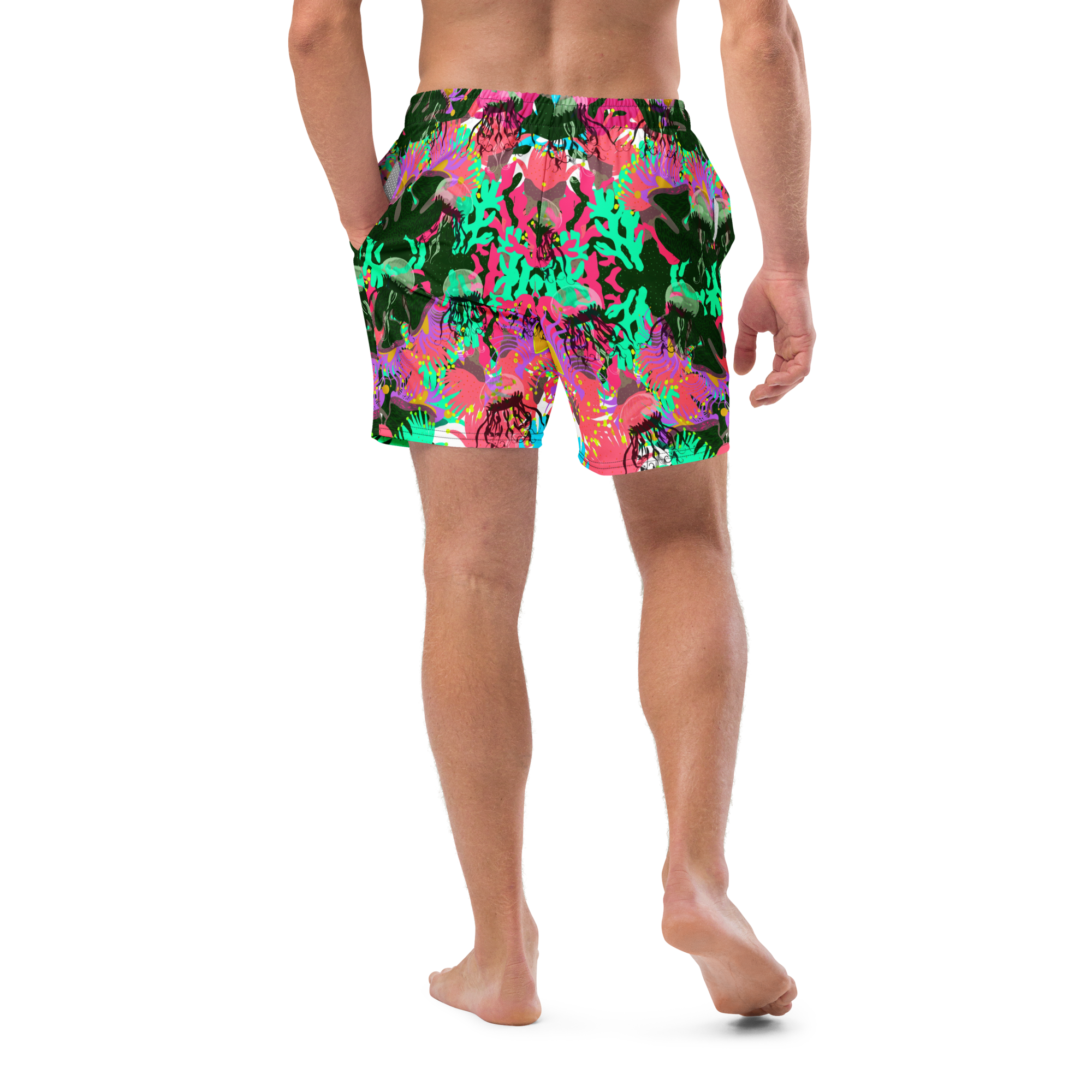 Coral No.2 with Jelly - Recycelte Schwimmshorts – Bild 5