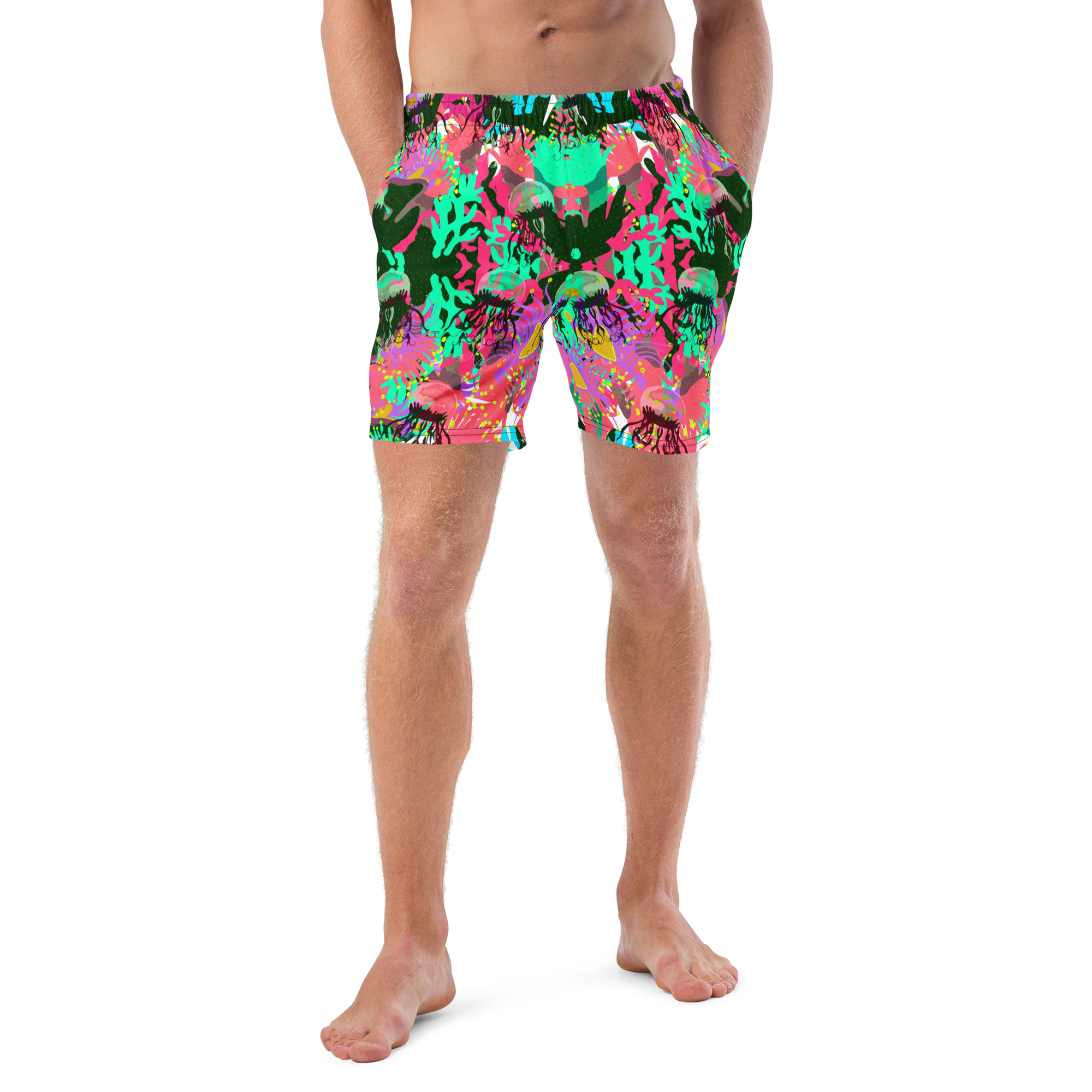 Coral No.2 with Jelly - Recycelte Schwimmshorts – Bild 6