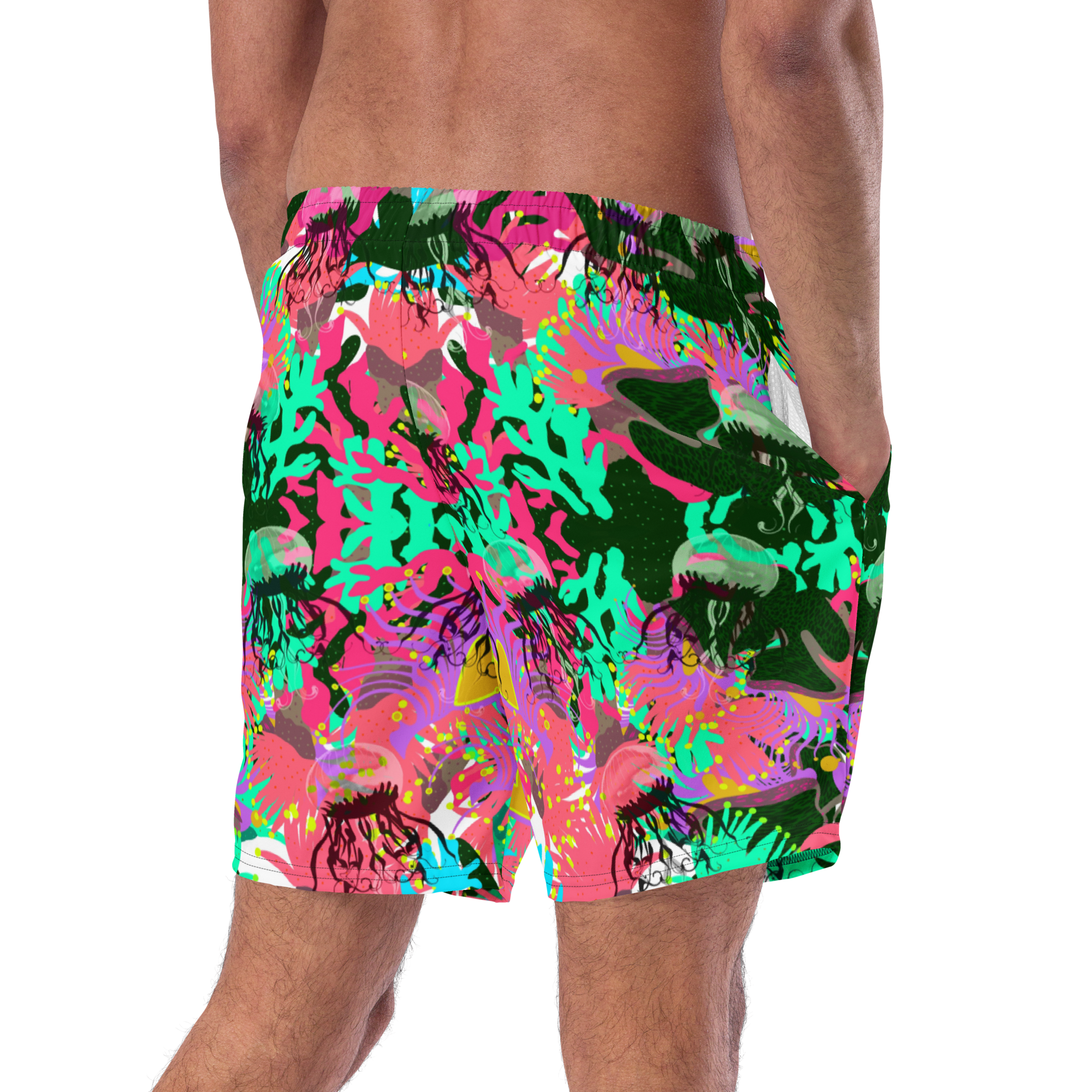 Coral No.2 with Jelly - Recycelte Schwimmshorts – Bild 9