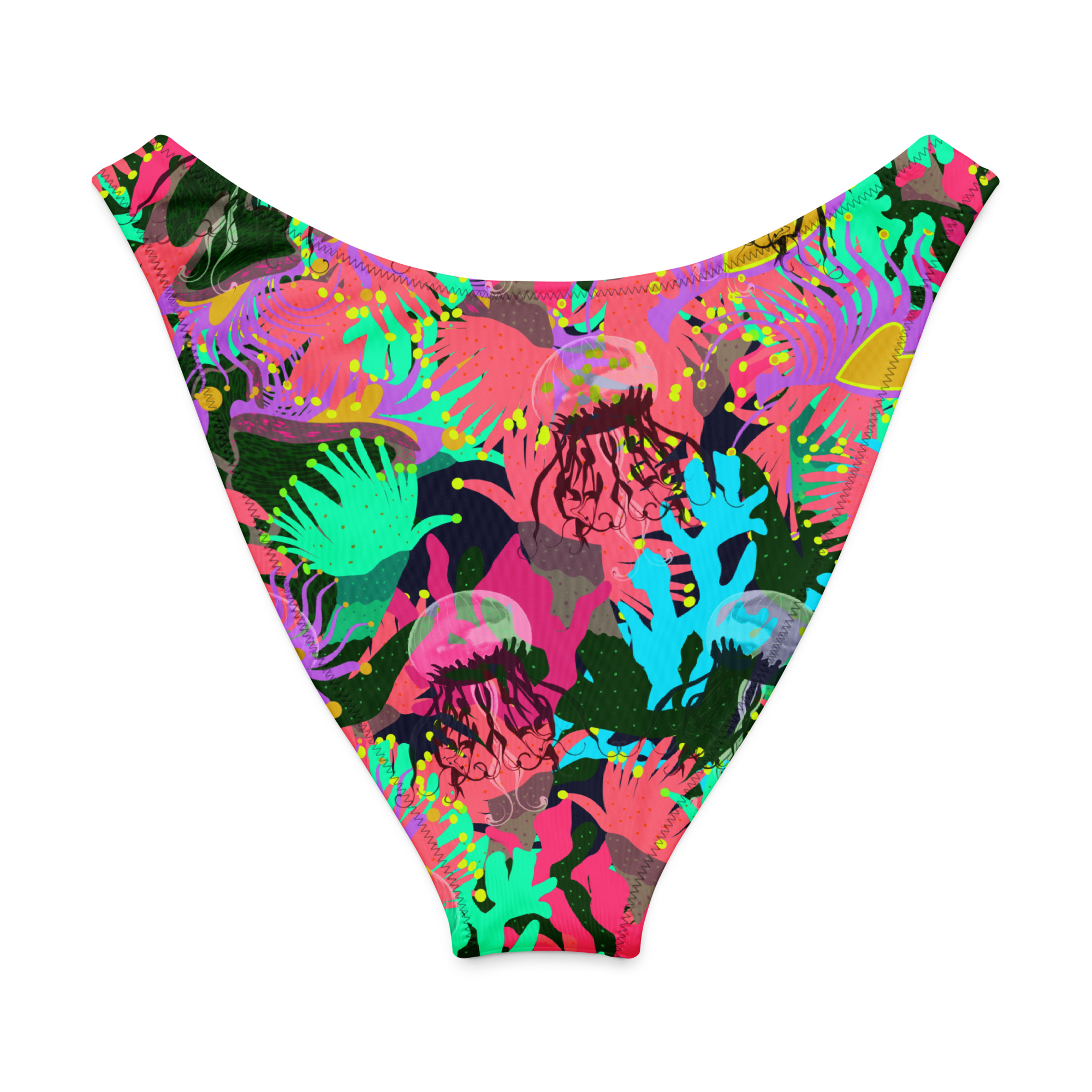 Coral No.2 with Jelly - Recycelte Bikinihose V-Schnitt – Bild 2