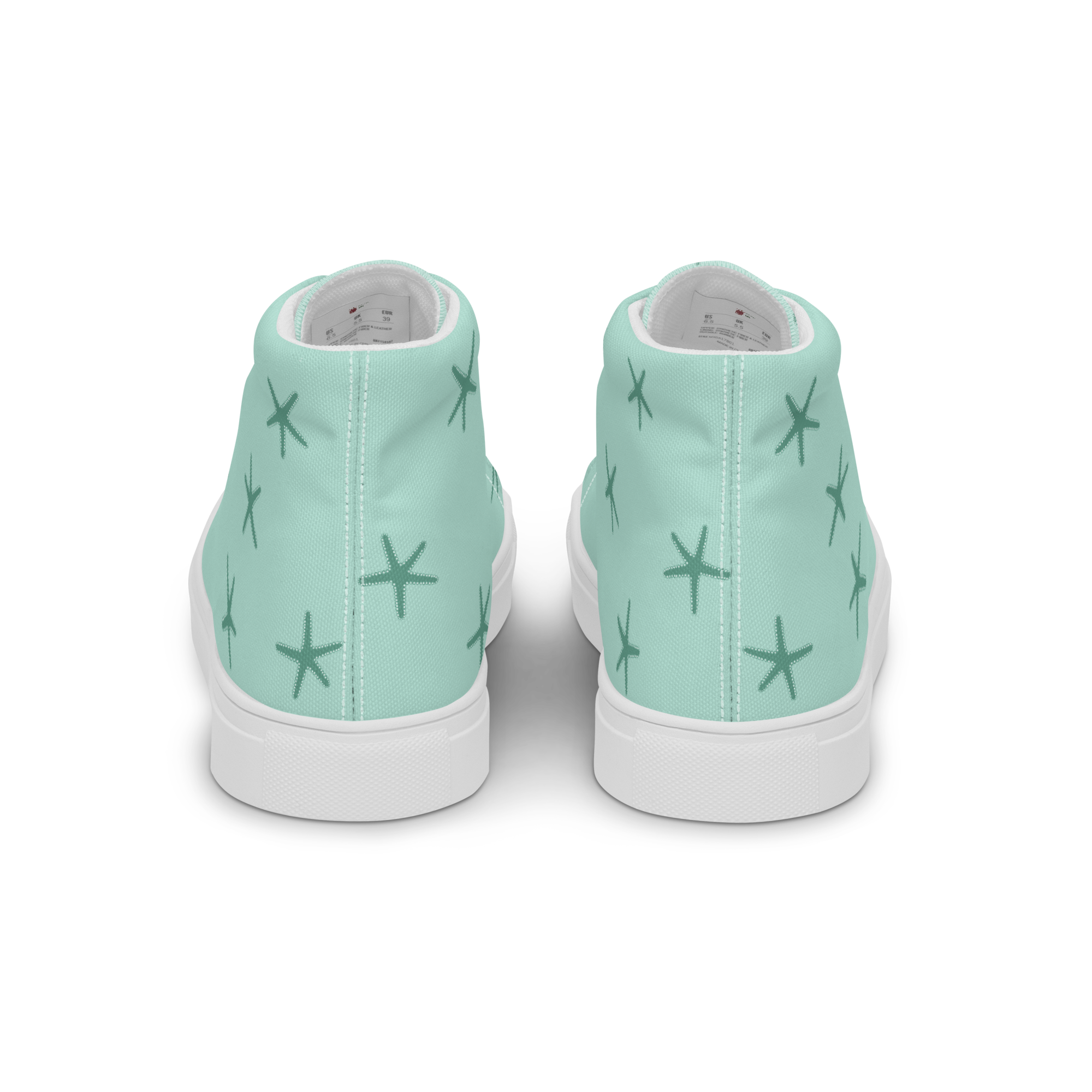 Seesterne - High-Top Leinenschuhe für Damen – Bild 12