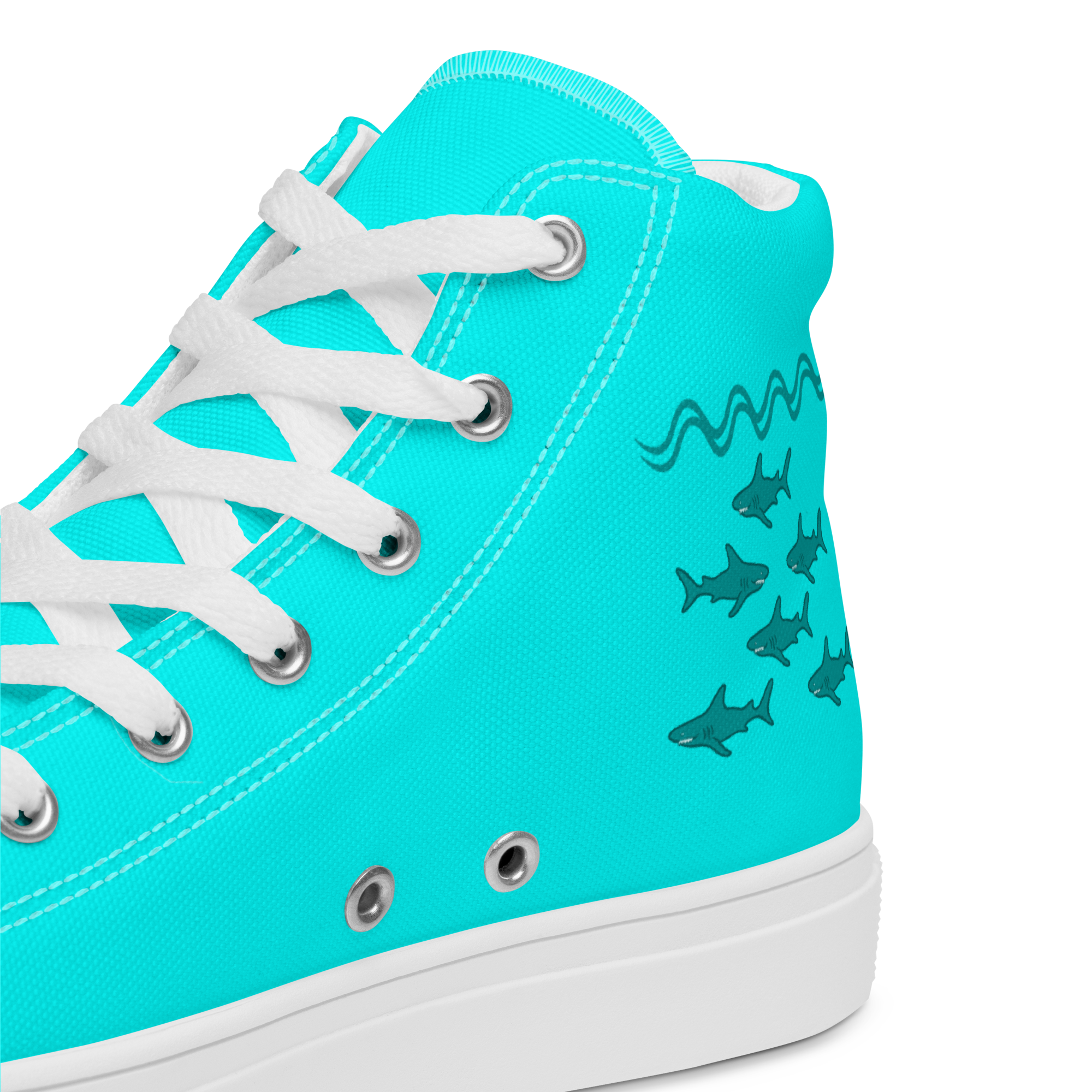 Friendly Hai - Neon High-Top Leinenschuhe für Damen – Bild 8