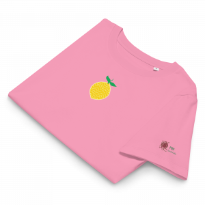 Limoncello - Bio-T-Shirt mit Rippkragen für Damen