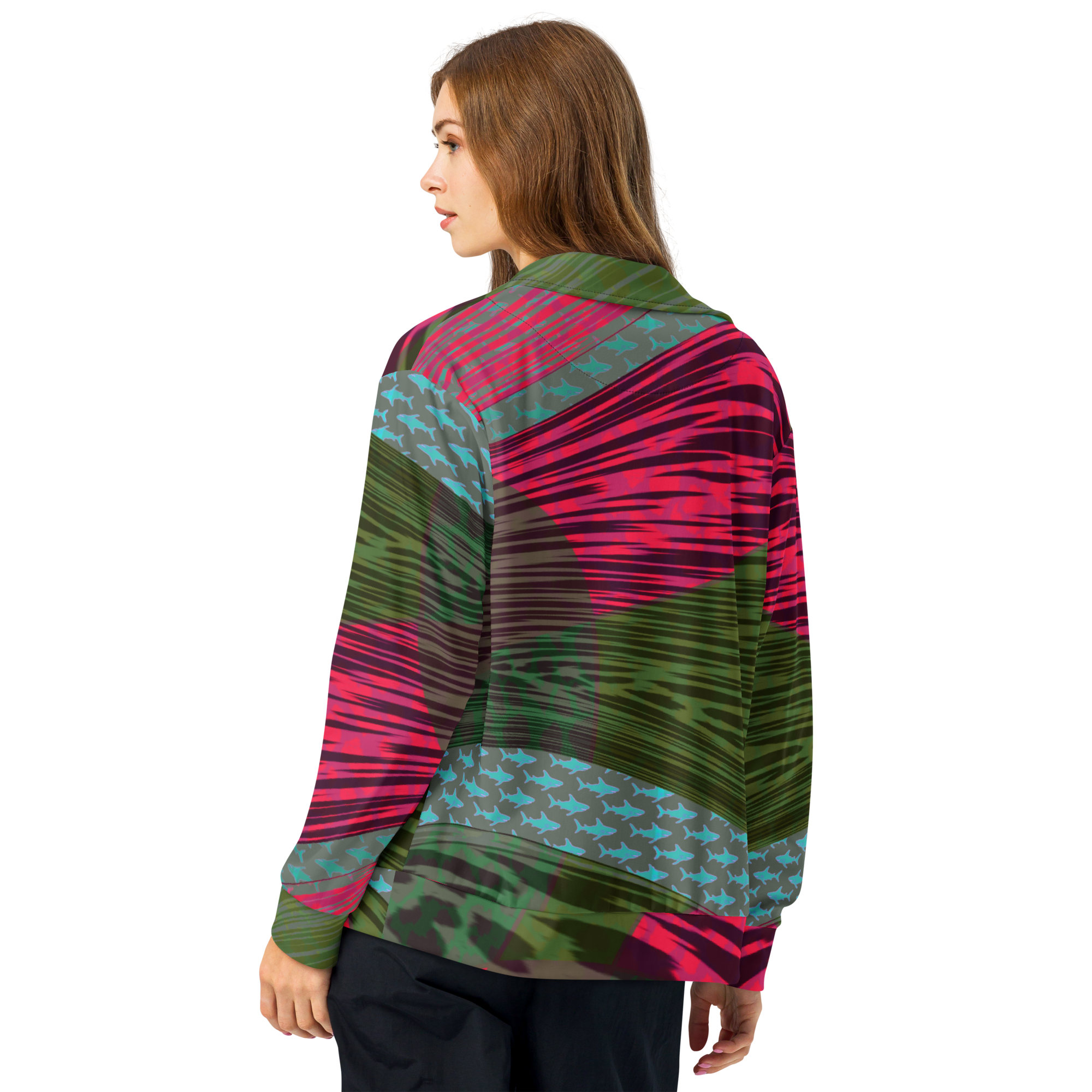 Pattern Flow - Unisex-Trainingsjacke – Bild 4