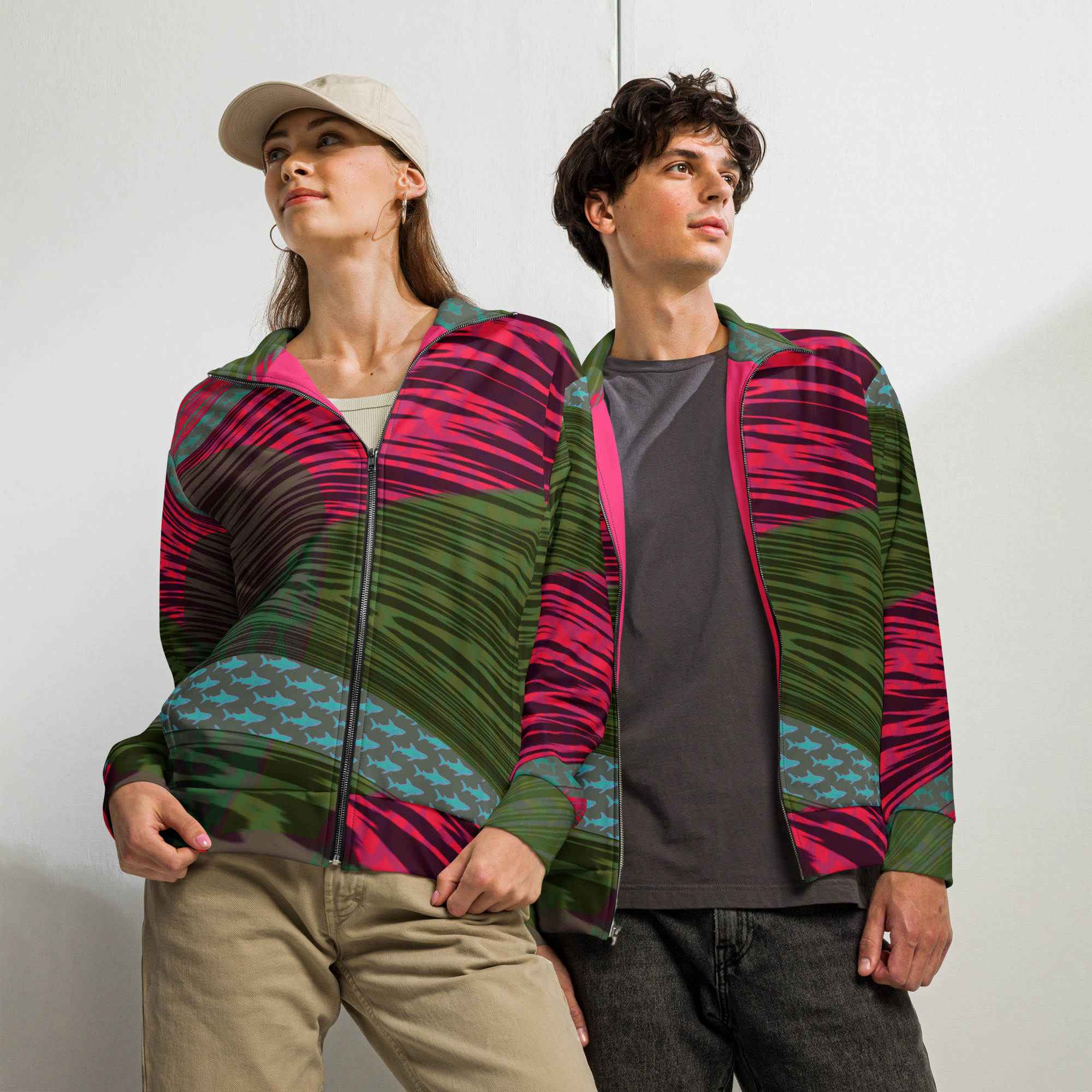 Pattern Flow - Unisex-Trainingsjacke – Bild 2