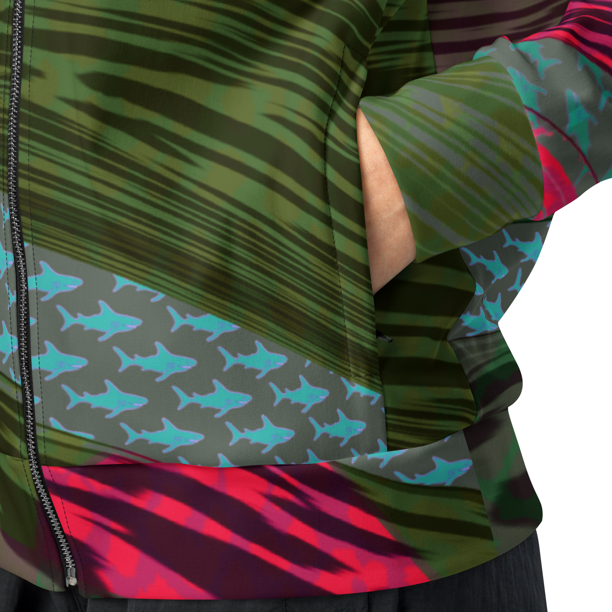 Pattern Flow - Unisex-Trainingsjacke – Bild 7