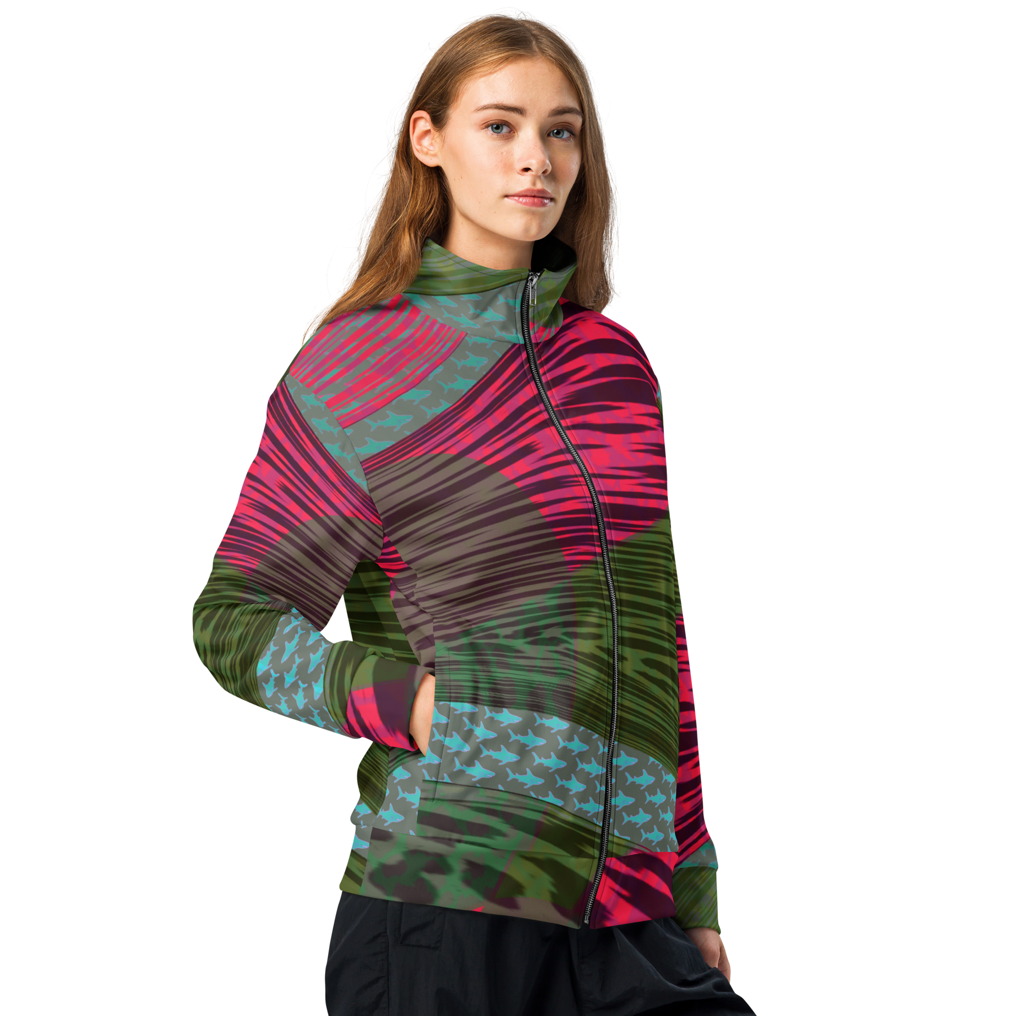 Pattern Flow - Unisex-Trainingsjacke – Bild 5